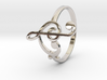 Size 10 Clefs Ring 3d printed 