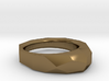 Decagon Faceted Ring 4.5 3d printed 