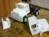 1/64 LN 900 Truck Cab with Interior 3d printed As shipped sitting on Ertl Mack frame