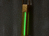A Tritium Pendant 3d printed Pendant with green vial.