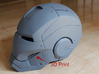 Iron Man Helmet Detail - Left Teeth 3d printed 3D print incorporated into Helmet Armor, Sanded & Primed