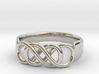 Double Infinity Ring 14.1 mm Size 3 3d printed 