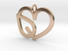 Heart Leaf Pendant - Amour Collection 3d printed 