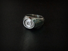 Green Lantern Ring 3d printed Photo of the ring in Polished Silver. Shiny!
