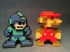 World of Nintendo Style 8-Bit Megaman Figure 3d printed 