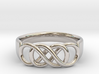 Double Infinity Ring 15.7 mm Size 5 3d printed 