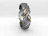 Ring 3 twist Size 17 mm  (us= 7) 3d printed 