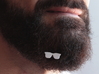 Sunglasses for beard - front wearing 3d printed 