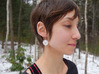 Snowflake Earrings 1 3d printed 