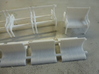 Set of 7mm LSWR gate stock coaches 3d printed 