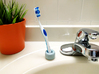 Personal Toothbrush Holder 3d printed The Personal Toothbrush Holder's small size takes up almost no counter top space in the bathroom.