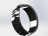 Ouroboros Signet Ring 3d printed Silver 3