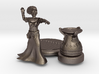 28mm Cleopatra Zombie Witch with base and Cauldron 3d printed 