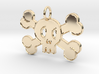 Cute Skull With Bones Pendant Charm 3d printed 