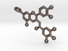 Tea Molecule 3D Printed Key Chain 3d printed 