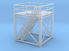 'N Scale' - 10'x10'x10' Tower Top with Stairs 3d printed 