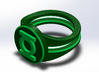 Green lantern ring 3d printed 
