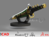 MMPR Dragon Dagger Display Stand 3d printed 
