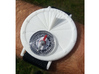 27.75N Sundial Wristwatch For Working Compass 3d printed Printed White Strong & Flexible with compass.