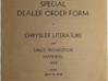 1934 Chrysler Airflow Dealer Promo 16" Frame model 3d printed 1934 Dealer Promo Catalog.