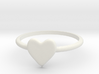 Heart-ring-solid-size-6 3d printed 
