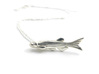 Zebrafish Pendant - Science Jewelry  3d printed Zebrafish pendant in polished silver