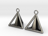 Pyramid triangle earrings Serie 2 type 3 3d printed 
