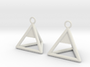 Pyramid triangle earrings Serie 2 type 1 3d printed 