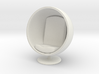 1/32 Girl sitting Egg Chair Part of Chair 004 3d printed 