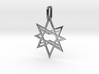 Double Octagon Star Pendant 3d printed 