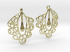 Granada Earrings (Curved Shape). 3d printed 