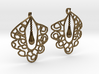 Granada Earrings (Curved Shape). 3d printed 
