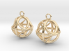 Ball earrings 3d printed 