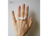Trio Rose Ring size 1 3d printed 