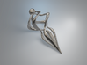 Twisted (Earring or Pendant) 3d printed Twisted (Silver)