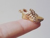 Running Shoe Charm  3d printed Polished Bronze