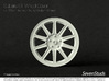 Racing Wheel Cover 07_56mm 3d printed 