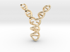 Replicating DNA (small) 3d printed Replicating DNA Pendant