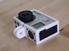 GoPro Hero3 & Hero4 - Frame'ish - d3wey 3d printed Cut outs are designed to make chunky USB cables fit
