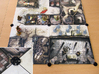 Tile links - Zombicide - Arcadia Quest (16pcs) 3d printed  In-situ photo. Zombicide tiles and miniatures copyright CMON