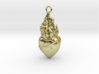 PITTI Medium Pendant 3d printed PITTI Medium Pendant in 18k Gold Plated