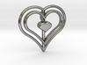 Three Heart Pendant 3d printed 
