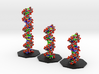 DNA Models Elizabeth, Sheryl and Emily 3d printed 