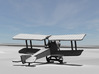 Sikorsky S-16 with skis [resting position] 3d printed Computer render of 1:144 Sikorsky S-16