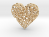 Voronoi Heart pendant (version 2) 3d printed 