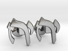 Hebrew Monogram Cufflinks - "Yud Zayin Reish" 3d printed 