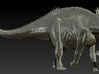 1/40 Amargasaurus - Neck Down 3d printed Zbrush render of final sculpt