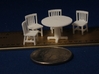S Scale Round Tables x5 and Chairs x20 3d printed 