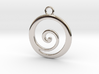 Koru Pendant 3d printed 