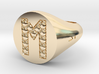 Ring Chevalière Initial "M"  3d printed 